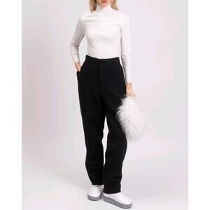 AMI ALEXANDRE MATTIUSSI Cashmere & Wool Heavy Trousers Pants Size 40